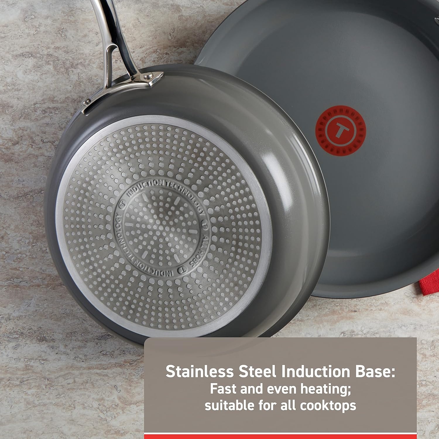 image:imageTFal Ceramic Excellence Reserve Nonstick Fry Pan 12 Inch Induction Cookware Pots and Pans Dishwasher SafeFry Pan