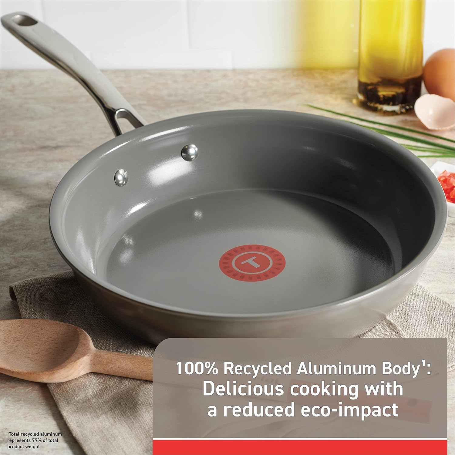 image:imageTFal Ceramic Excellence Reserve Nonstick Fry Pan 12 Inch Induction Cookware Pots and Pans Dishwasher SafeFry Pan