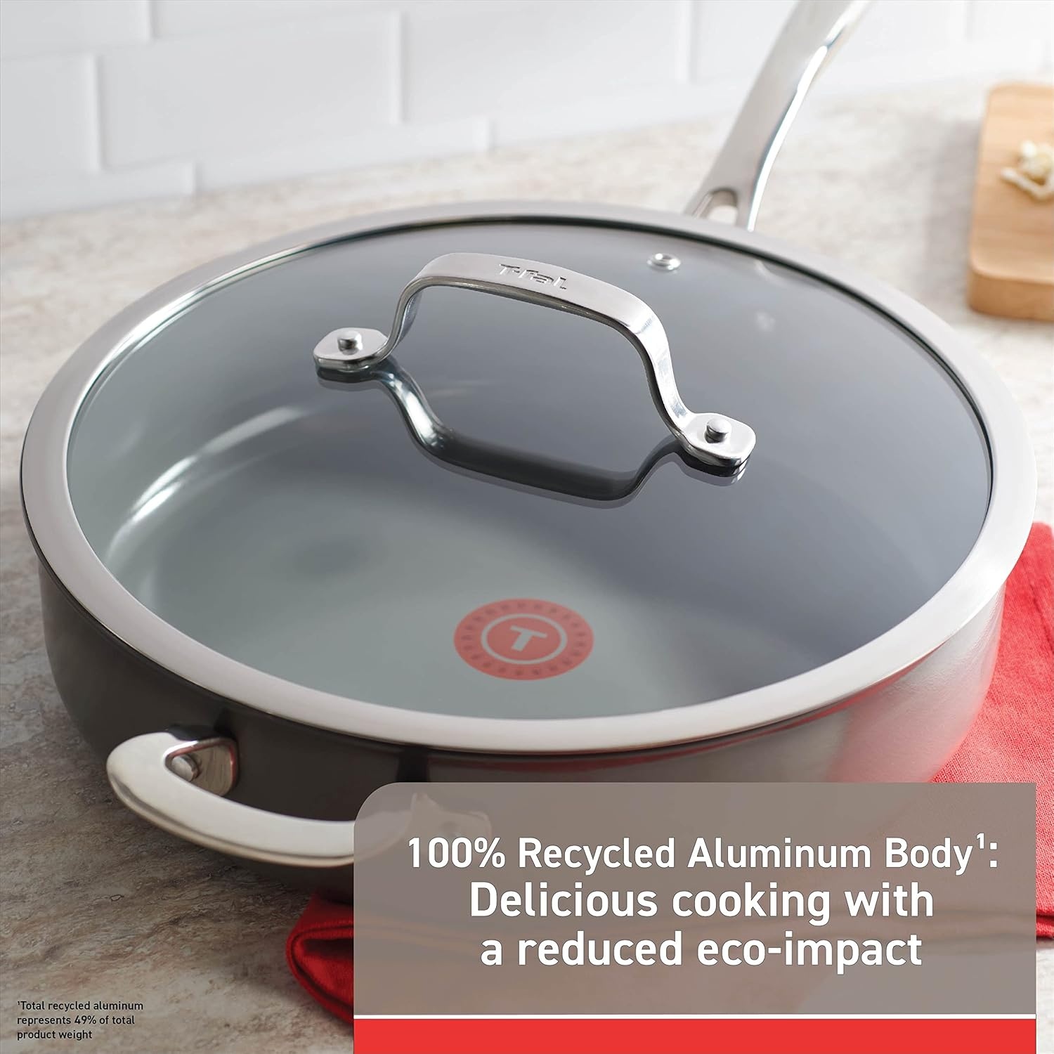 image:imageTFal Ceramic Excellence Reserve Nonstick Fry Pan 12 Inch Induction Cookware Pots and Pans Dishwasher SafeJumbo Cooker