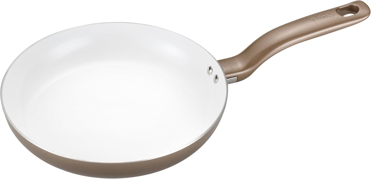 image:imageTFal Initiatives Ceramic Nonstick Fry Pan 8 Inch Oven Safe 350F Pots and Pans BlackGold