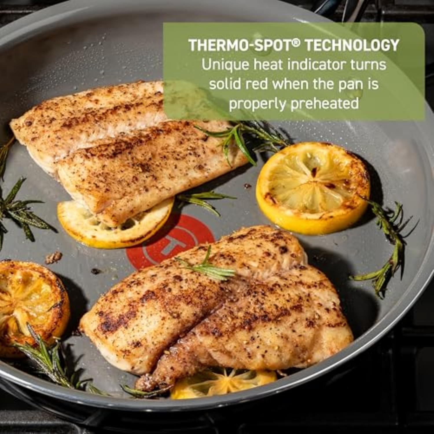 image:imageTFal Preserve Ceramic Nonstick Frying Pan Skillet 12inch Oven Broiler Safe up to 350F Cookware InoCeram Glide Technology Frying Pan Skillet Pots amp Pans BeigeBlack