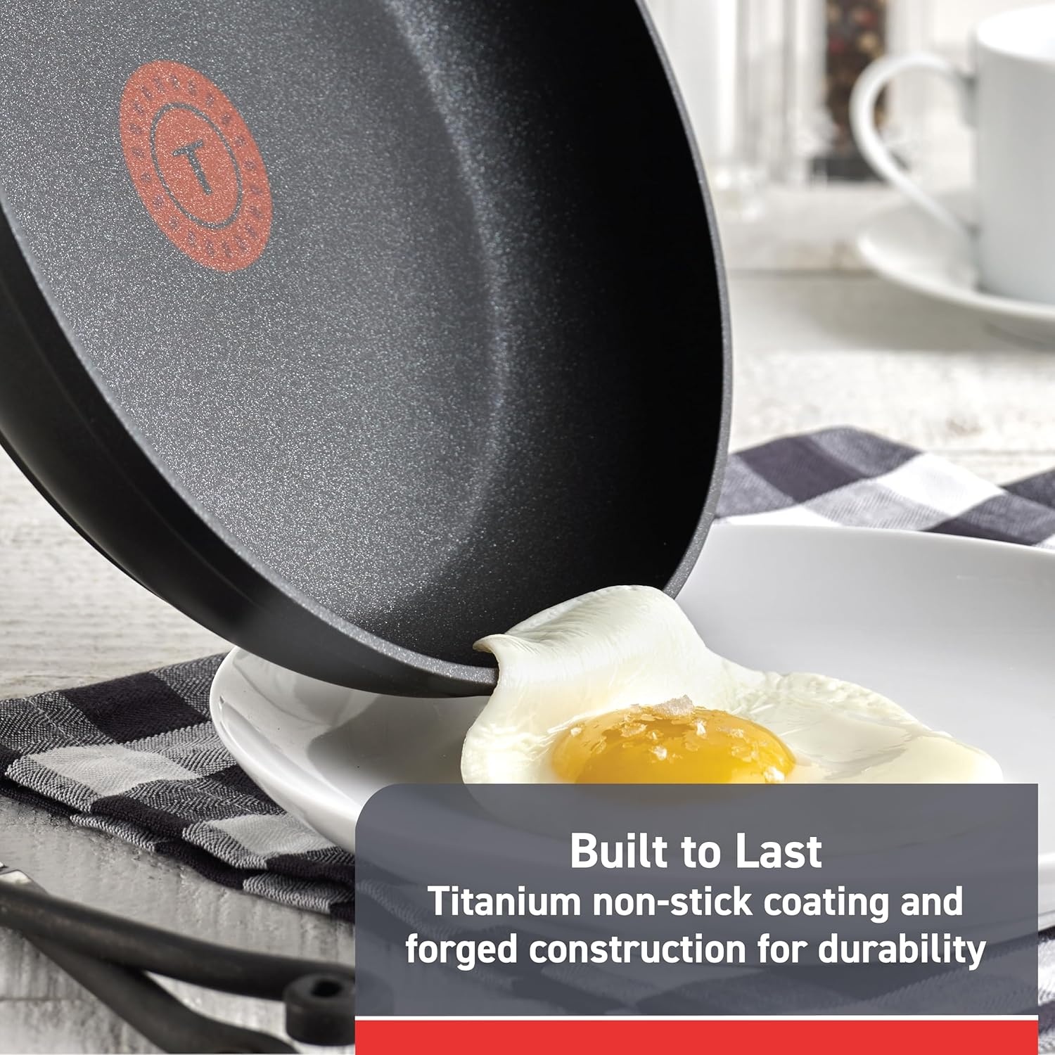 image:imageTFal Preserve Ceramic Nonstick Frying Pan Skillet 12inch Oven Broiler Safe up to 350F Cookware InoCeram Glide Technology Frying Pan Skillet Pots amp Pans BeigeBlack