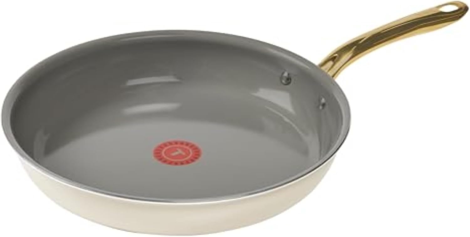 image:imageTFal Preserve Ceramic Nonstick Frying Pan Skillet 12inch Oven Broiler Safe up to 350F Cookware InoCeram Glide Technology Frying Pan Skillet Pots amp Pans BeigeBeige
