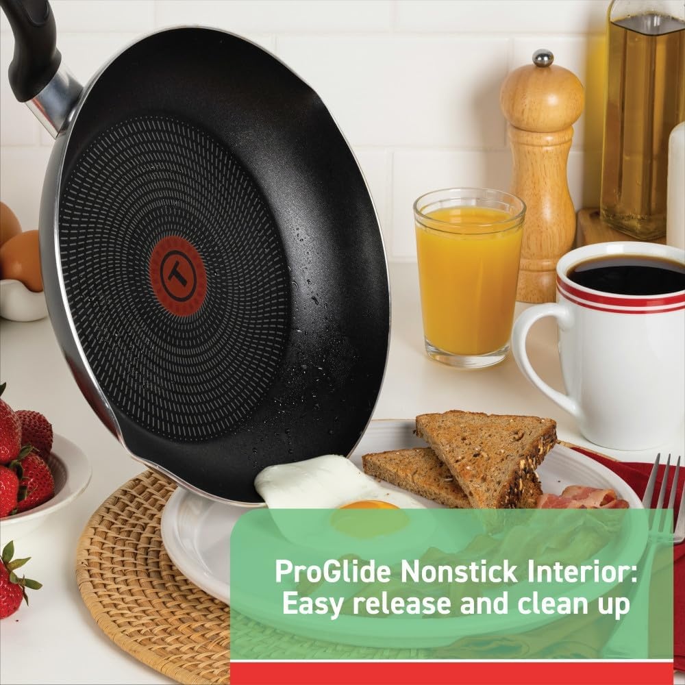 image:imageTfal Fresh Gourmet Recycled Ceramic Non Stick Cookware Set 12 Piece Oven Broiler Safe 500F Lid Safe 350F Kitchen Cooking Set WFry Pans Saucepans Dutch Oven Utensils Pots and Pans Set GreyNonStick