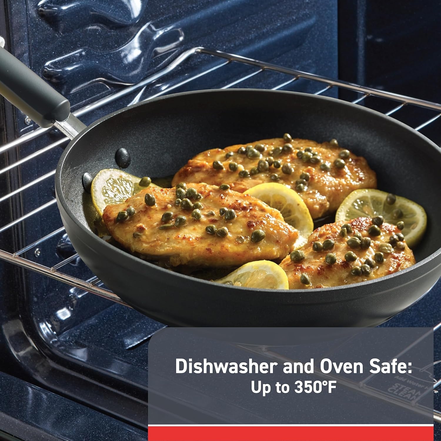image:imageTfal Fresh Gourmet Recycled Ceramic Non Stick Cookware Set 12 Piece Oven Broiler Safe 500F Lid Safe 350F Kitchen Cooking Set WFry Pans Saucepans Dutch Oven Utensils Pots and Pans Set GreyNonStick