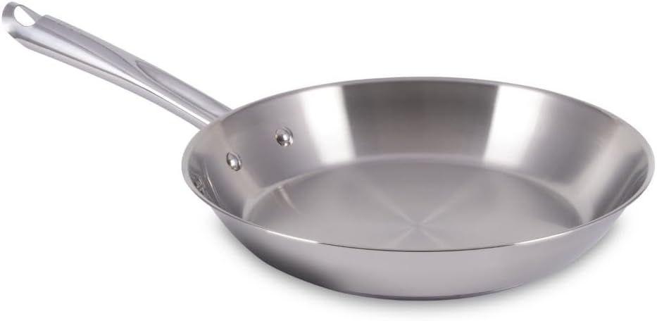 image:imageTfal Stainless Steel Pots and Pans Set 11 Piece Induction Oven Broiler Safe 500F Kitchen Cooking Set wFry Pans Saucepans Saute Pan Steamer Cookware Dishwasher Safe SilverFry Pan
