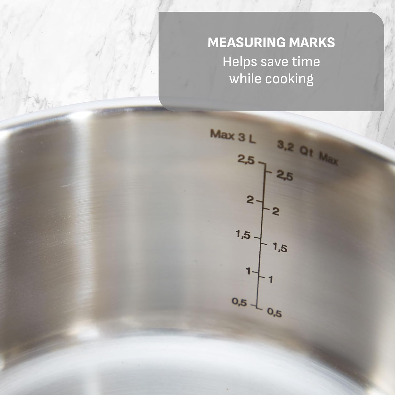 image:imageTfal Stainless Steel Pots and Pans Set 11 Piece Induction Oven Broiler Safe 500F Kitchen Cooking Set wFry Pans Saucepans Saute Pan Steamer Cookware Dishwasher Safe SilverStainless Steel