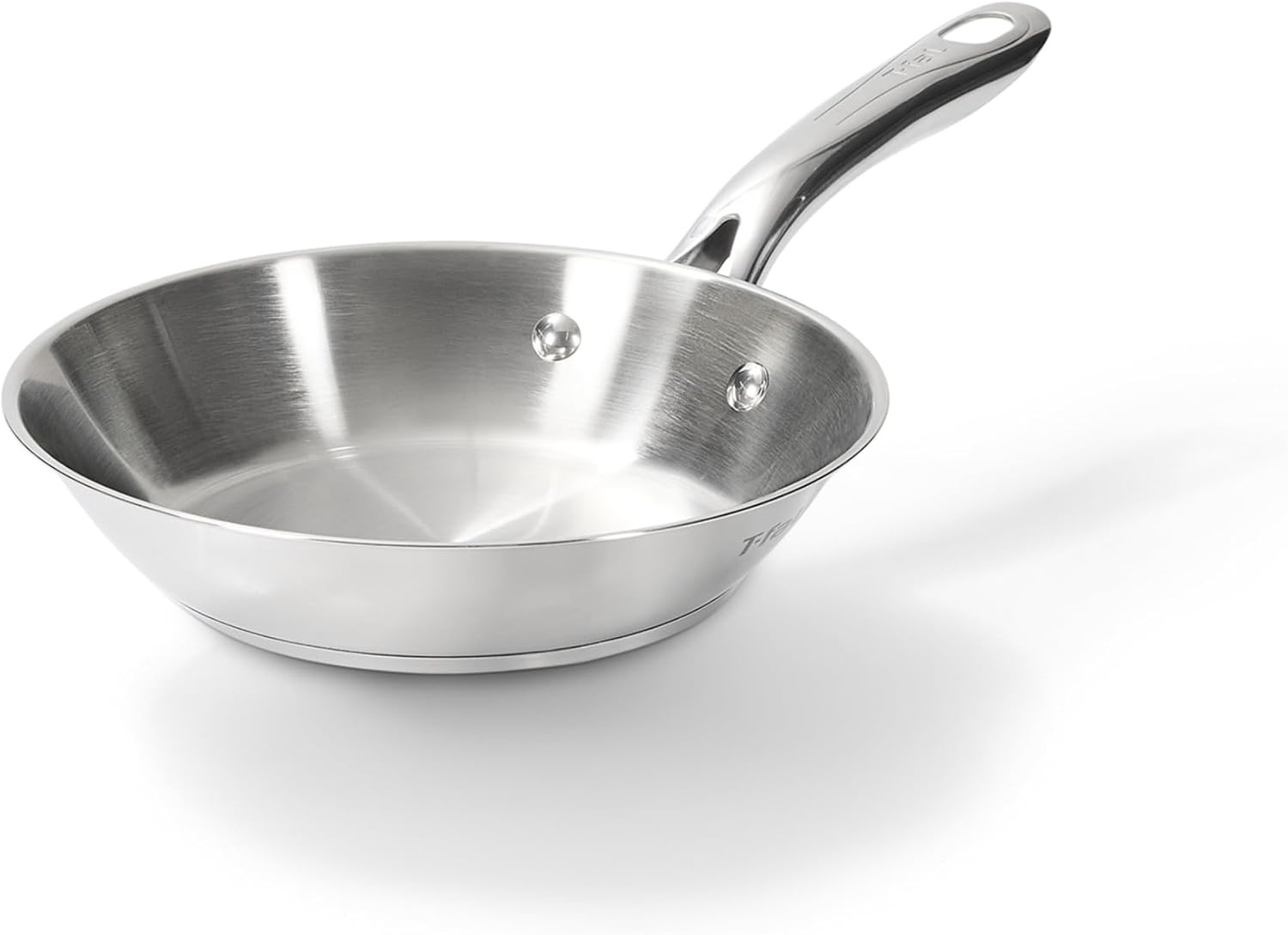 image:imageTfal Stainless Steel Pots and Pans Set 11 Piece Induction Oven Broiler Safe 500F Kitchen Cooking Set wFry Pans Saucepans Saute Pan Steamer Cookware Dishwasher Safe SilverFry Pan