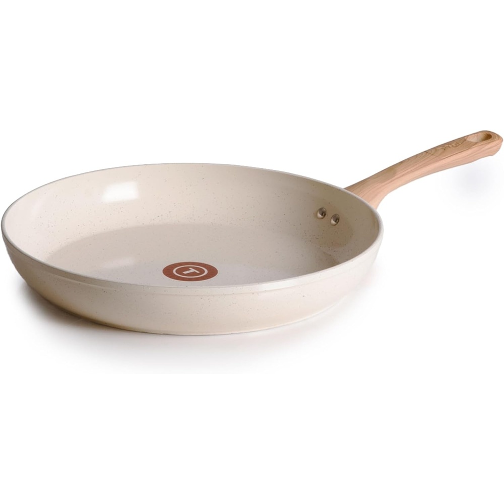 image:imageTFal Preserve Ceramic Nonstick Frying Pan Skillet 12inch Oven Broiler Safe up to 350F Cookware InoCeram Glide Technology Frying Pan Skillet Pots amp Pans BeigeBeige