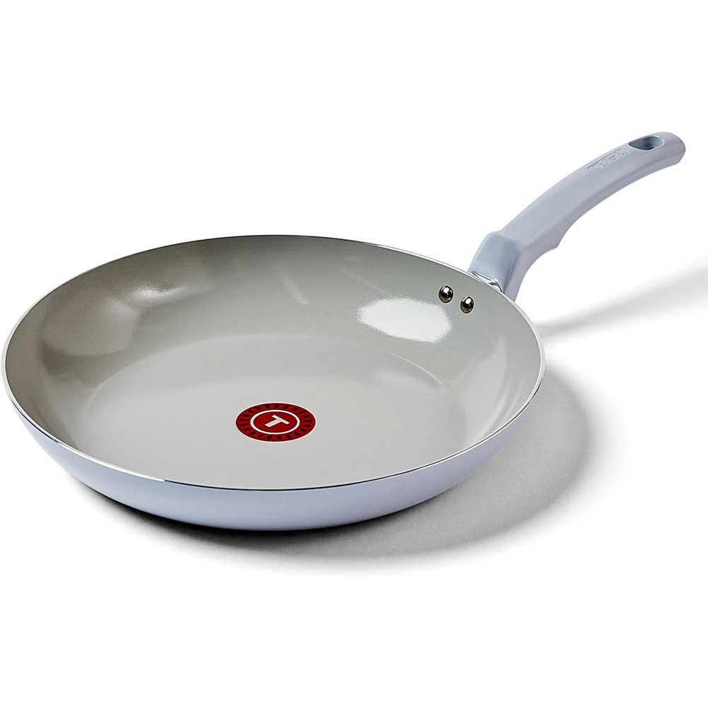 image:imageTFal Preserve Ceramic Nonstick Frying Pan Skillet 12inch Oven Broiler Safe up to 350F Cookware InoCeram Glide Technology Frying Pan Skillet Pots amp Pans BeigeBlue