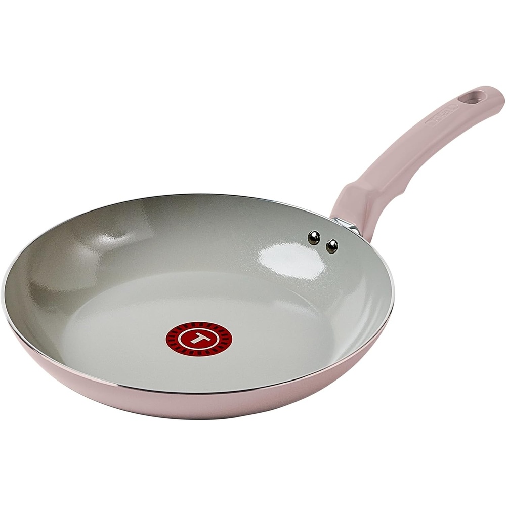 image:imageTFal Preserve Ceramic Nonstick Frying Pan Skillet 12inch Oven Broiler Safe up to 350F Cookware InoCeram Glide Technology Frying Pan Skillet Pots amp Pans BeigePink