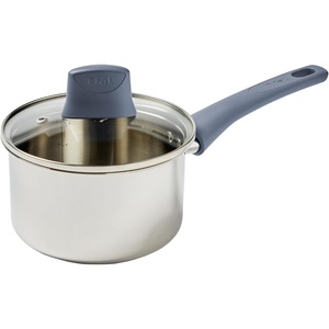 image:imageTfal Essentials Stainless Steel Cookware Set 12 Piece Induction Compatible Oven Safe 350F Cooking Set wStewpots Stockpot Saucepan Lids amp Tools Measuring Marks Dishwasher Safe SilverBlueSauce Pan