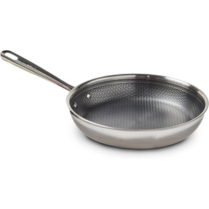 image:imageTfal HybridMesh TriPly Stainless Steel Fry Pan 1025 Inch Induction Oven Safe 500F Metal Utensil Safe Ideal For Searing Cookware Dishwasher Safe Pots and Pans Needs PreHeating SilverBlack1025Inch Fry Pan