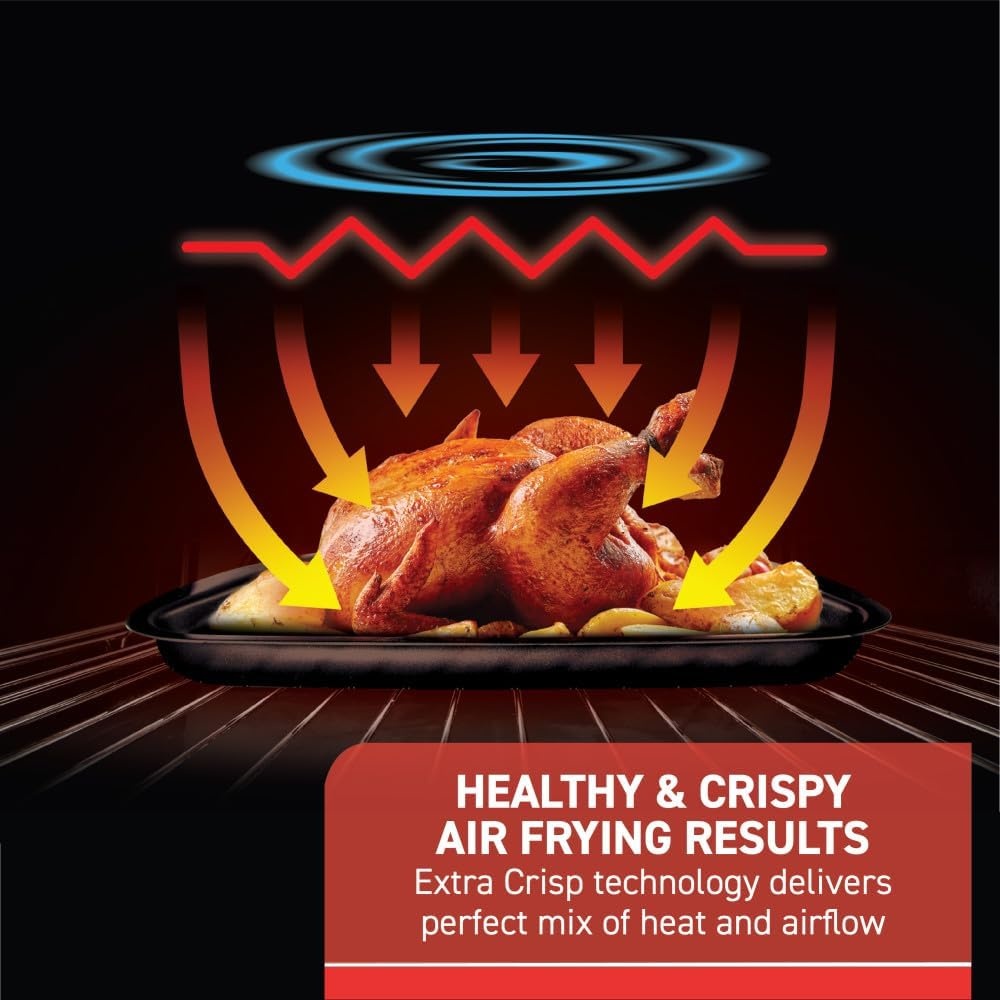 image:imageTfal 9 in 1 Toaster Oven Air Fryer Combo Stainless Steel Convection Countertop Oven Fast Heatup 7 Pound Chicken Capacity Extra Crispy Results Toast Bake Air Fry Reheat Broil