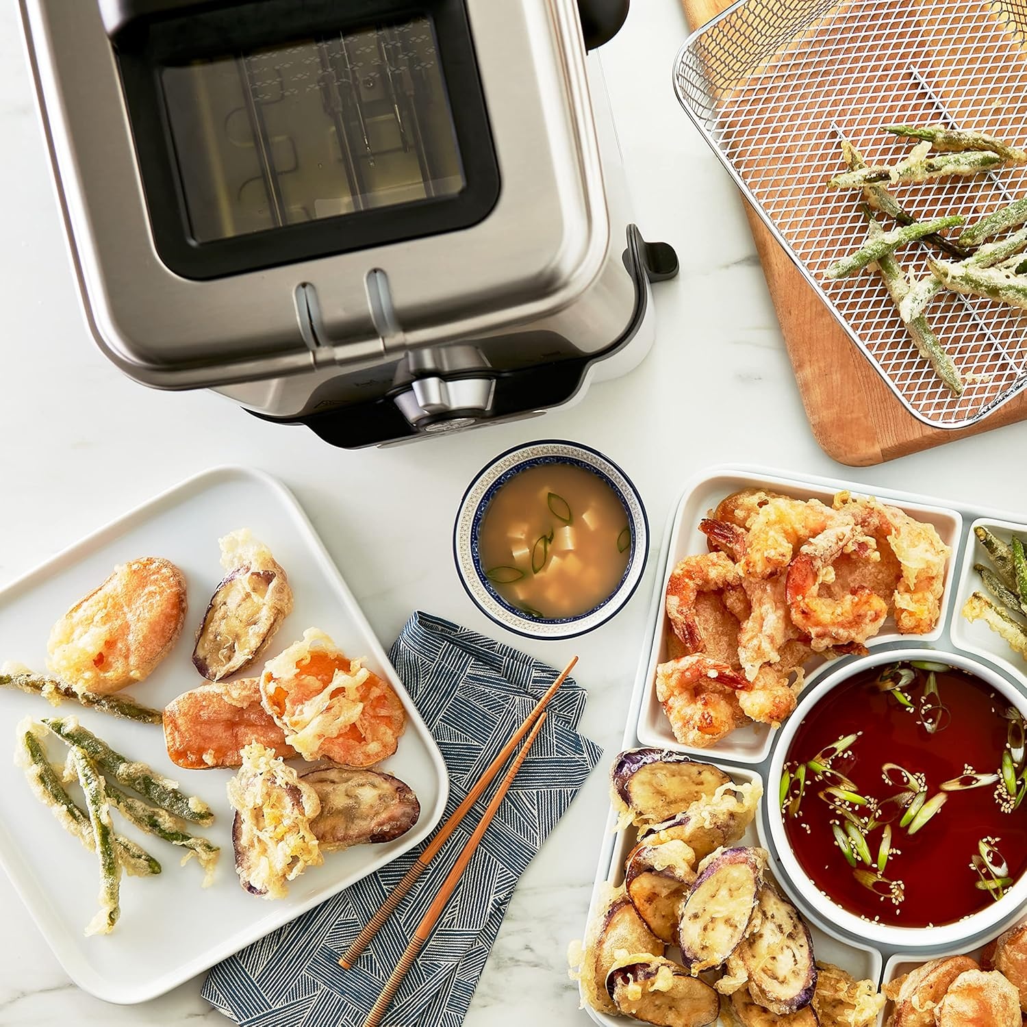 image:imageTfal Compact EZ Clean Stainless Steel Deep Fryer with Basket for Home Use 18 Liter Oil and 17 Pound Food Capacity 1200 Watts Easy Clean Temp Control Oil Filtration 18 L35 L 1700 W
