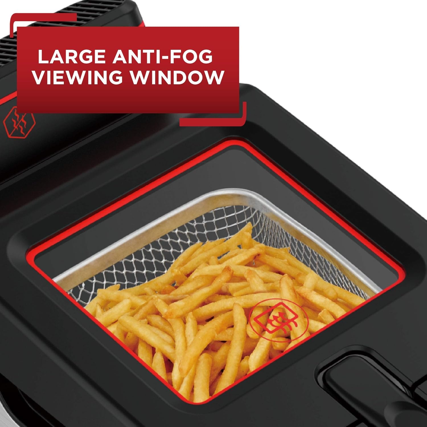 image:imageTfal Compact EZ Clean Stainless Steel Deep Fryer with Basket for Home Use 18 Liter Oil and 17 Pound Food Capacity 1200 Watts Easy Clean Temp Control Oil Filtration 18 L35 L 1800 W