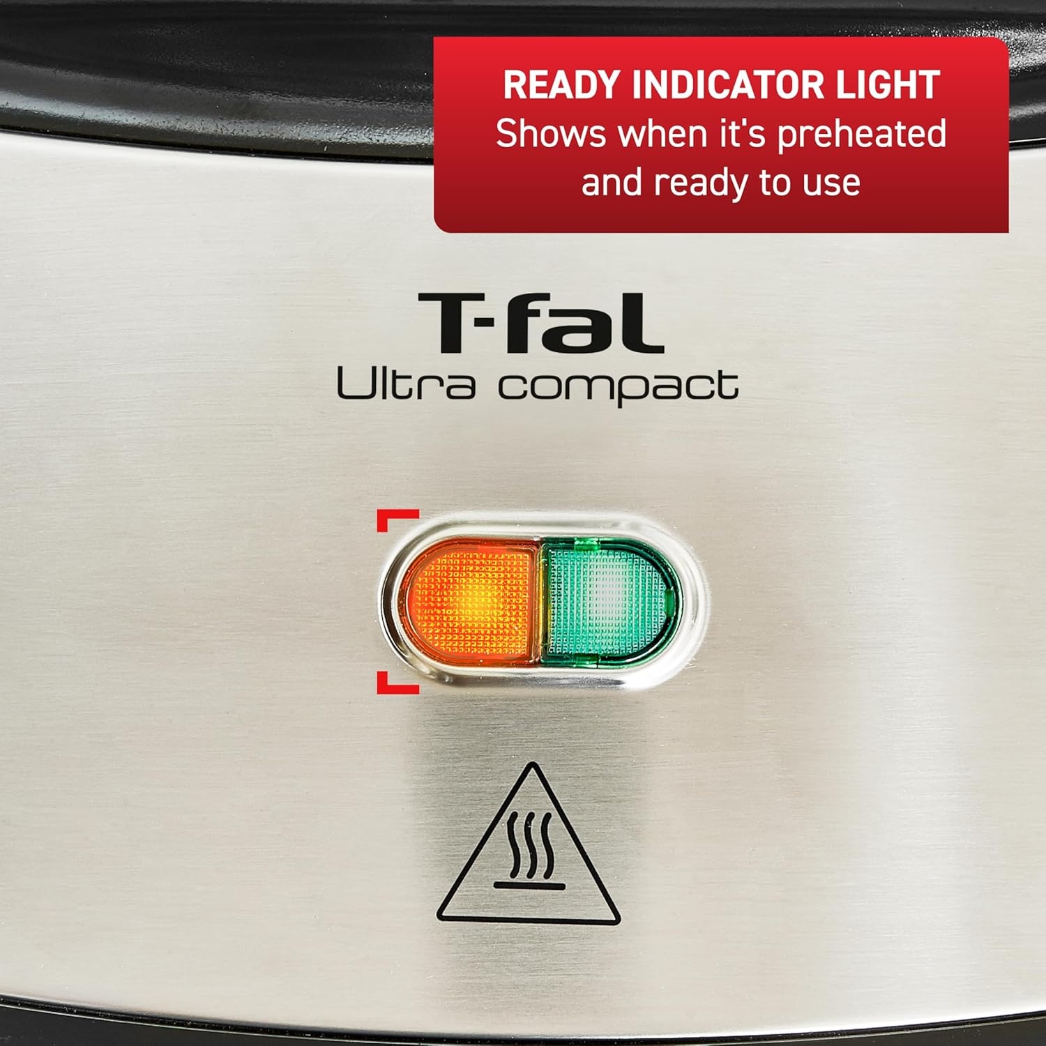 image:imageTfal Electric Grill OptiGrill 4in1 Stainless Steel 9 Automatic Cooking Modes Intelligent Grilling Rare to WellDone 1800 Watts Nonstick Removable Plates Dishwasher Safe Indoor SilverCompact Sandwich Maker