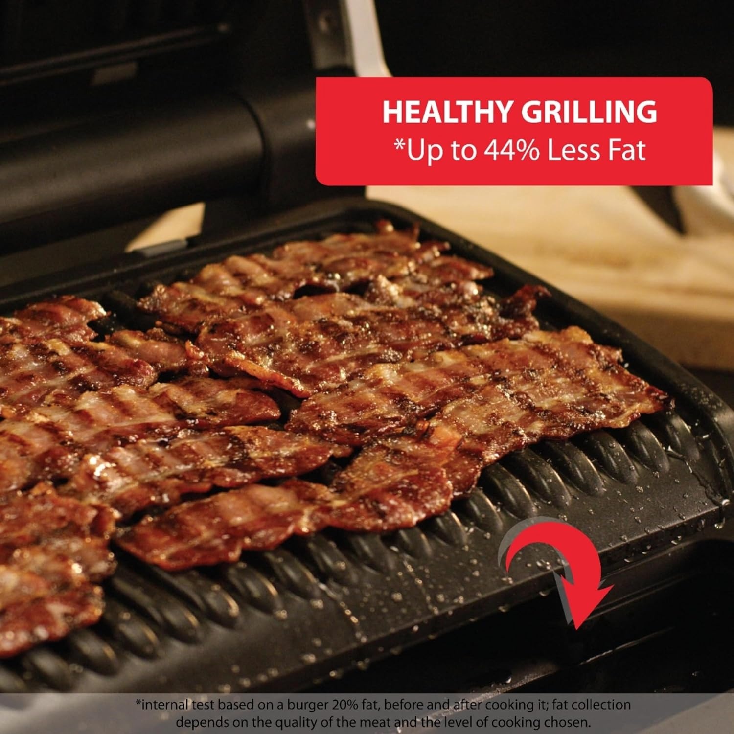 image:imageTfal Electric Grill OptiGrill 4in1 Stainless Steel 9 Automatic Cooking Modes Intelligent Grilling Rare to WellDone 1800 Watts Nonstick Removable Plates Dishwasher Safe Indoor SilverOptiGrill XL