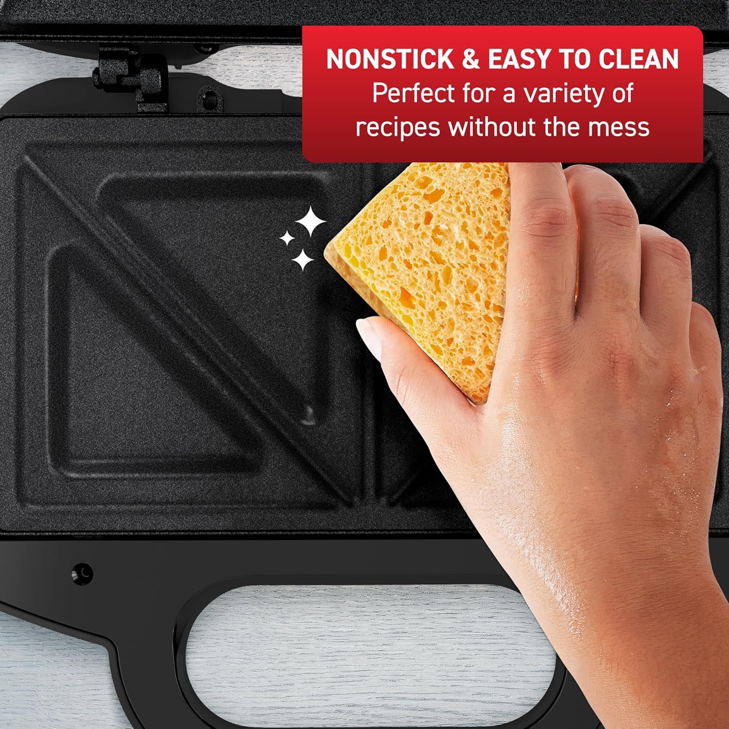 image:imageTfal Electric Grill OptiGrill 4in1 Stainless Steel 9 Automatic Cooking Modes Intelligent Grilling Rare to WellDone 1800 Watts Nonstick Removable Plates Dishwasher Safe Indoor SilverCompact Sandwich Maker
