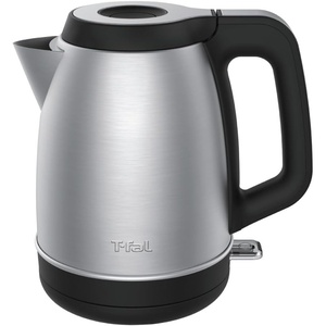 image:imageTfal Element Stainless Steel Electric Kettle 17 Liter Fast boiling 78 sec Easy to use Easy lid opening 1500 Watts Removable AntiScale Filter Precision Pouring Silver and Black
