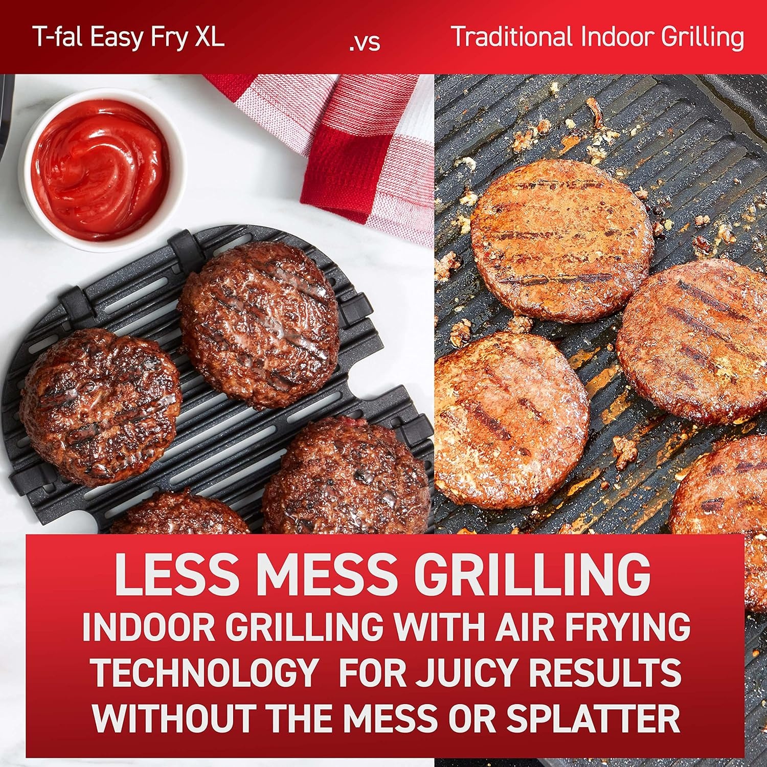 image:imageTfal Air Fryer amp Grill Combo Digital 2in1 44 Qrt black