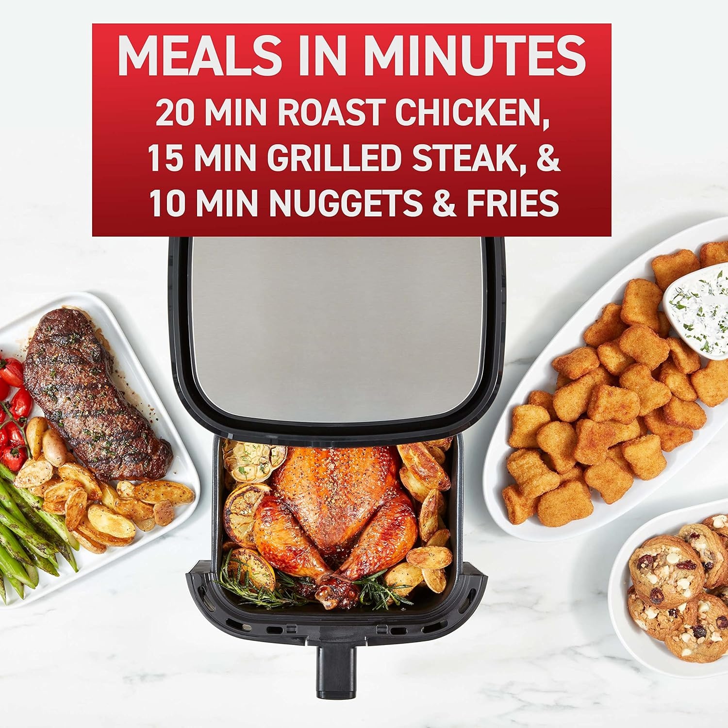 image:imageTfal Air Fryer amp Grill Combo Digital 2in1 44 Qrt black