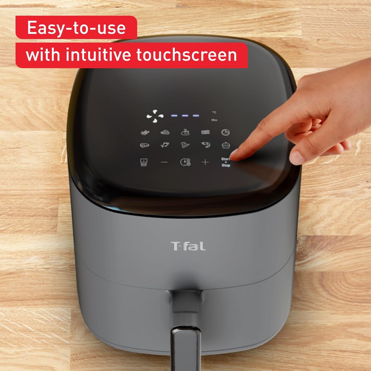 image:imageTfal Easy Fry Max 53 qt Digital Air Fryer 10 Versatile Cooking Programs Intuitive Touchscreen DishwasherSafe Basket Fast and Healthy Cooking for Crispy Delicious Results Grey