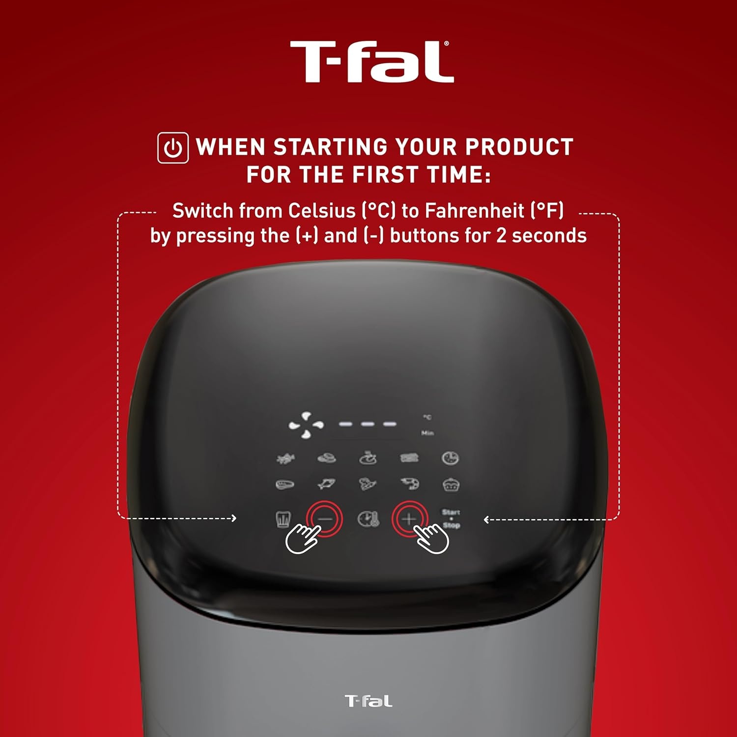 image:imageTfal Easy Fry Max 53 qt Digital Air Fryer 10 Versatile Cooking Programs Intuitive Touchscreen DishwasherSafe Basket Fast and Healthy Cooking for Crispy Delicious Results Grey