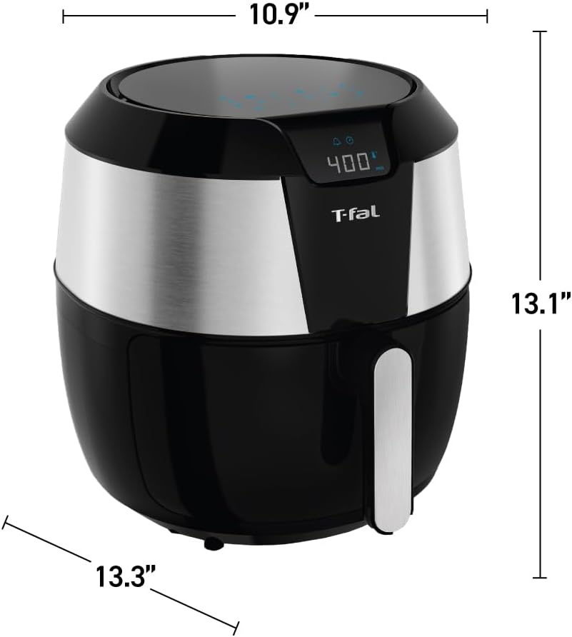 image:imageTfal Easy Fry XXL Air Fryer amp Grill Combo with OneTouch Screen 8 Preset Programs 59 quarts Black amp Stainless Steel