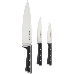 image:imageTfal Ice Force German Stainless Steel Bread Knife 8 Inch Long Lasting Sharpness High Cutting Precision Superior Durability Ultra Sharp Blades Cookware Kitchen Knife Cook Kitchen Tool Black3Piece Knife Set