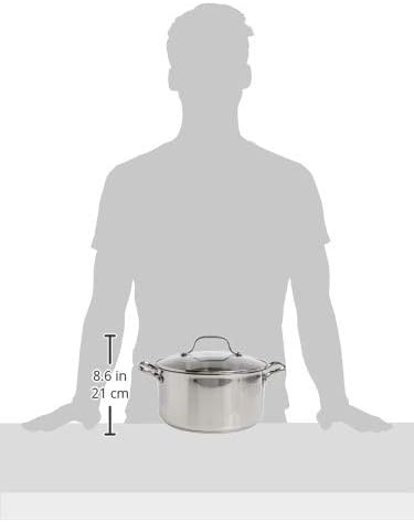 image:imageTfal Performa Stainless Steel Stockpot 95 Inch Induction Oven Broiler Safe 500F Lid Safe 350F Pots and Pans Cookware Silver5 quartMedium