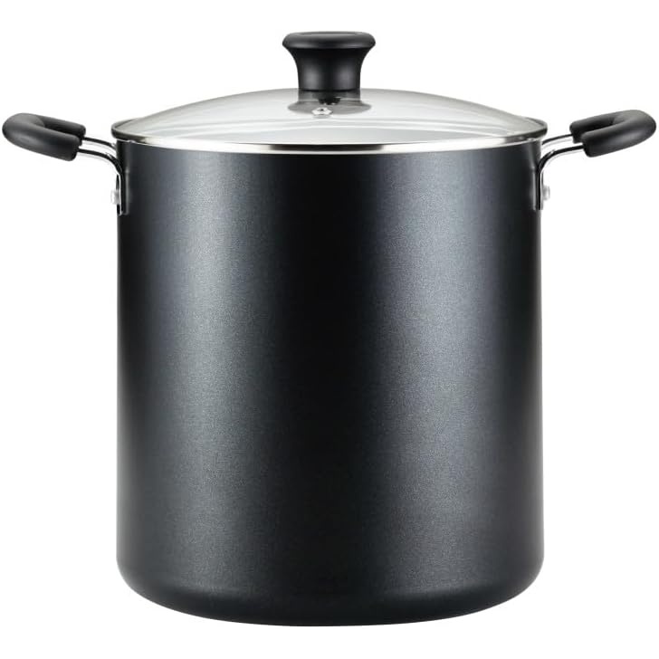 image:imageTfal Specialty Stainless Steel 20Quart Stock Pot with Lid Induction Compatible Soup Pasta Pot DishwasherSafe Oven Safe Up To 350 SilverNonstick