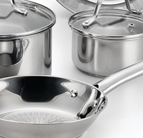 image:imageTfal Performa Stainless Steel Cookware Set 12 Piece Induction Oven Broiler Safe 500F Pots and Pans Dishwasher Safe SilverStainless Steel Handle