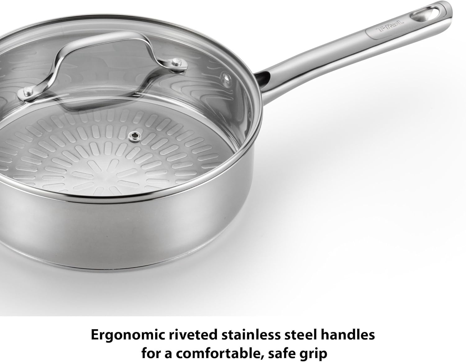 image:imageTfal Performa Stainless Steel Cookware Set 12 Piece Induction Oven Broiler Safe 500F Pots and Pans Dishwasher Safe SilverStainless Steel Handle