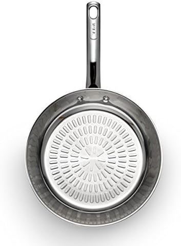 image:imageTfal Performa Stainless Steel Saut Pan 105 Inch Oven Broiler Safe 500F Cookware Pots and Pans Dishwasher Safe Silver12Inch