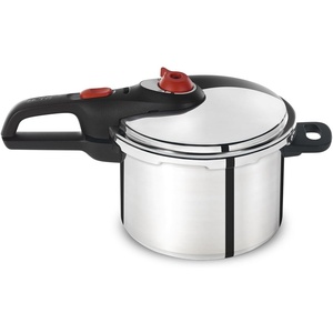 image:imageTfal P2614634 Secure Aluminum Initiatives 12PSI Pressure Cooker Cookware 6Quart Siver
